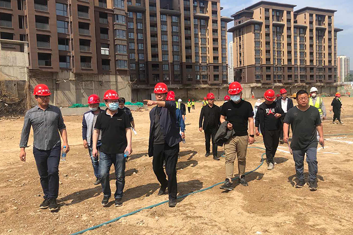 丹鶴綠洲項目二期工程基坑驗槽通過驗收