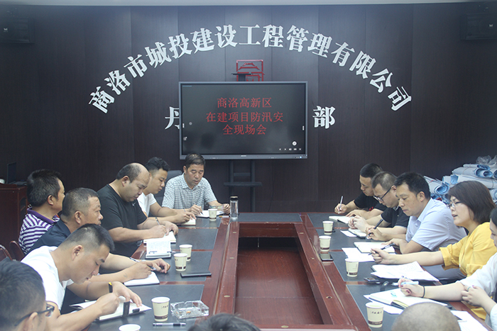 高新區(qū)建設(shè)環(huán)保局、質(zhì)監(jiān)站來丹鶴綠洲項目召開在建項目防汛安全現(xiàn)場會