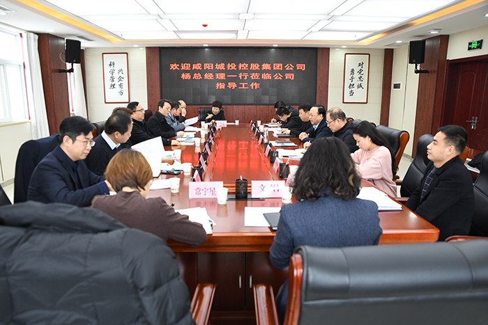 咸陽城投控股集團黨委副書記、總經(jīng)理楊小平一行蒞臨公司考察指導(dǎo)工作